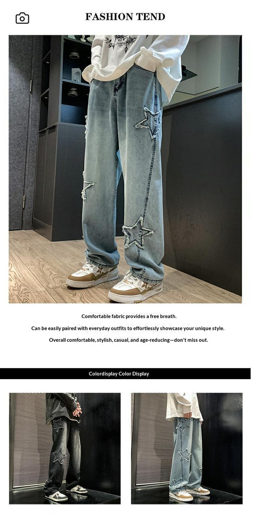Pantalones Rectos Holgados de Pierna Ancha - Estilo Urbano Moderno - Image 9