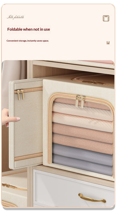 Caja Organizadora de Algodón y Lino con Diseño de Ranuras Estrechas - Image 16