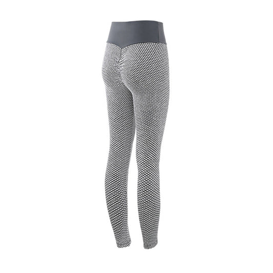 Leggings Deportivos a Cuadros Cintura Alta Transpirables sin Costuras - Image 2
