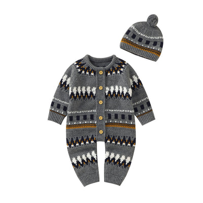 Conjunto Retro de Mono y Gorro a Juego para Bebé - Image 7