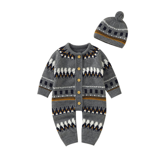 Conjunto Retro de Mono y Gorro a Juego para Bebé - Image 7