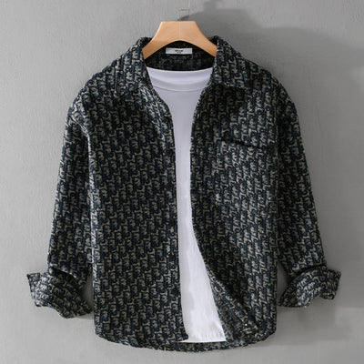 Chaqueta Camisa Casual Gruesa de Manga Larga para Hombre - Image 2