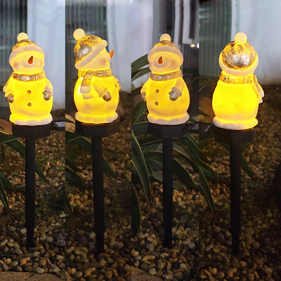 Lámpara Solar Decorativa Muñeco de Nieve LED para Jardín Navideño - Image 5