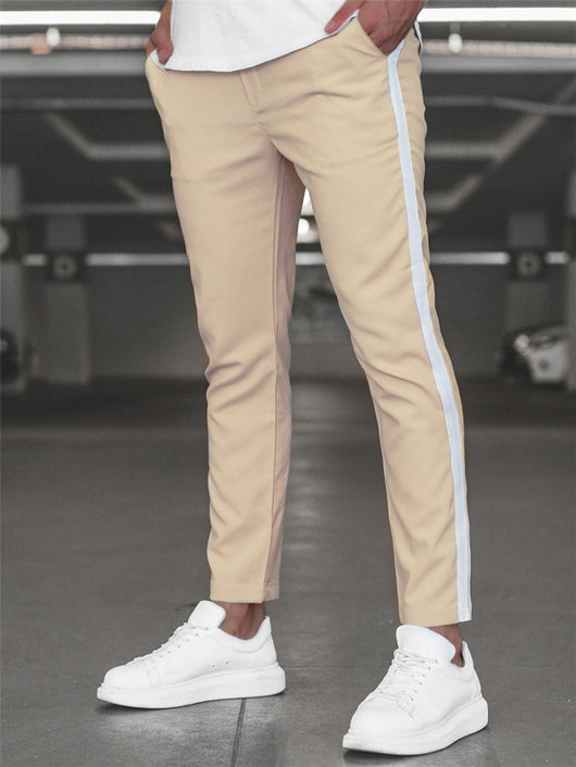 Pantalones Slim Ajustados con Rayas Horizontales para Hombre - Image 21