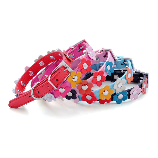 Collar para Mascota con Flores en PU - Image 6