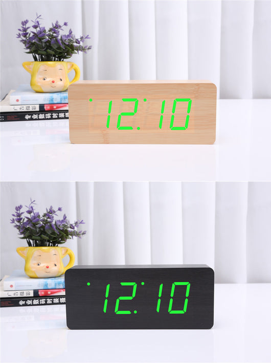 Reloj Despertador de Madera Natural - Image 9