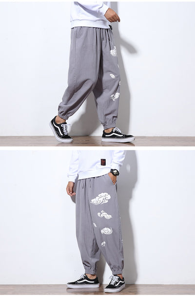 Pantalones Sueltos Casuales Xiangyun - Comodidad Asiática para Hombre - Image 11