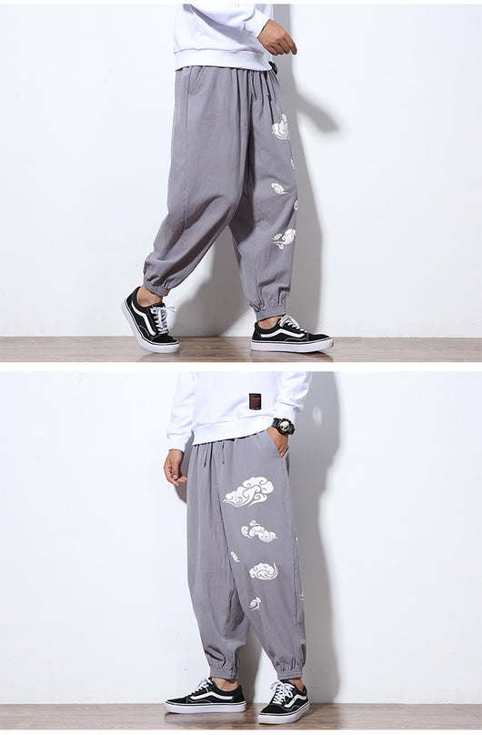 Pantalones Sueltos Casuales Xiangyun - Comodidad Asiática para Hombre - Image 11