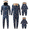 Conjunto Navideño Familiar con Capucha - Pijama Estampado Padre e Hijo