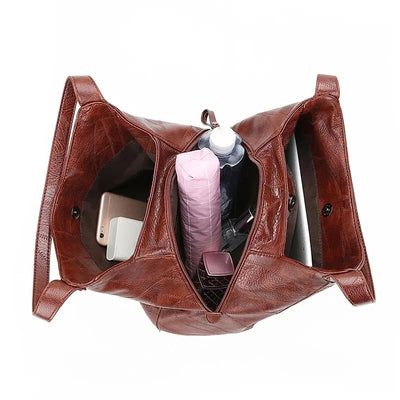 Bolso de Cuero Vintage Textura Mármol Gran Capacidad para Mujer - Image 5