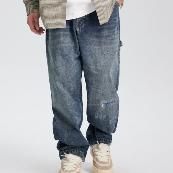 Jeans Rectos Holgados Lavados para Primavera - Versátiles y Cómodos