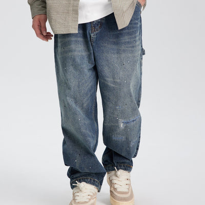 Jeans Rectos Holgados Lavados para Primavera - Versátiles y Cómodos