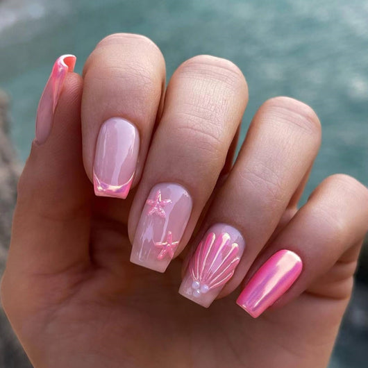 Uñas Postizas 3D con Relieve de Cristales - Diseño Sofisticado - Image 9