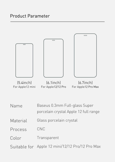 Protector de Pantalla Cristal Templado 0.3mm para iPhone 12 Mini - Image 14
