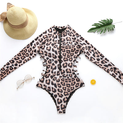 Traje de Baño Enterizo Estampado Leopardo - Image 2