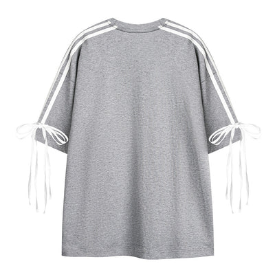 Camiseta de Hombre a Rayas con Cordones y Manga Corta - Image 10