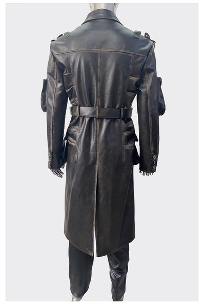 Chaqueta de Cuero para Motociclista Talla Grande - Image 17