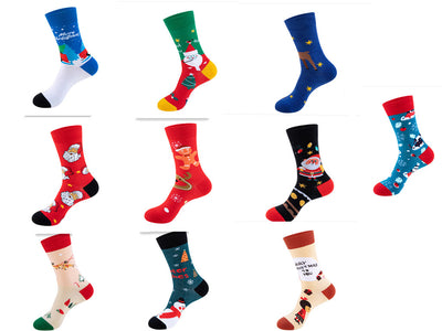 Medias Navideñas con Diseño de Papá Noel y Muñeco de Nieve - Image 33