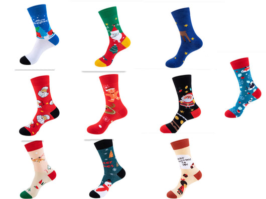 Medias Navideñas con Diseño de Papá Noel y Muñeco de Nieve - Image 33