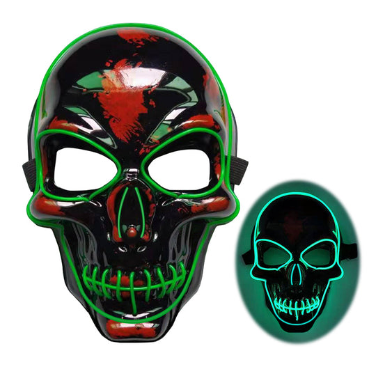 Máscara de Calavera LED Brillante Aterradora para Halloween - Image 4