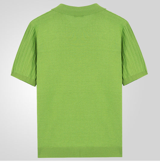 Camisa Casual Hombre Manga Corta Cuello Solapa Ajuste Relajado - Image 16