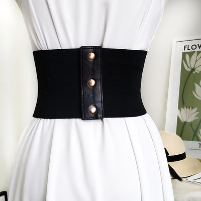 Cinturón de Cuero Ancho con Detalles Decorativos para Mujer - Image 7