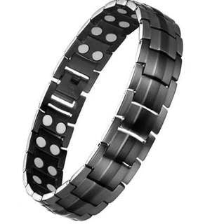 Pulsera Magnética de Aniones Doble Fila 15mm para Hombre - Image 9