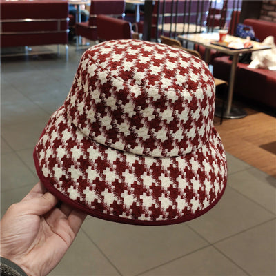 Gorra Pescador Pata de Gallo Clásica Blanco y Negro con Visera Grande - Image 5
