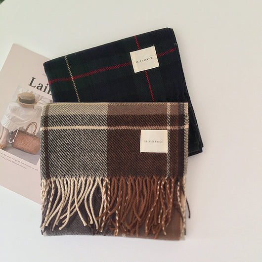 Bufanda de Cachemira Cuadros para Mujer - Estilo y Personalidad - Image 2