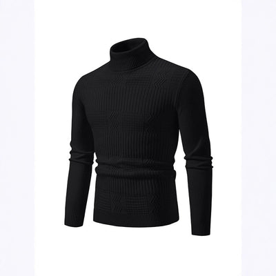 Suéter Jacquard Hombre en Color Sólido para Abrigo - Image 3