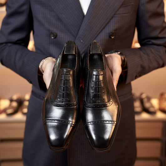 Zapatos Oxford de Cuero Brogue para Hombre - Calzado Ejecutivo Premium