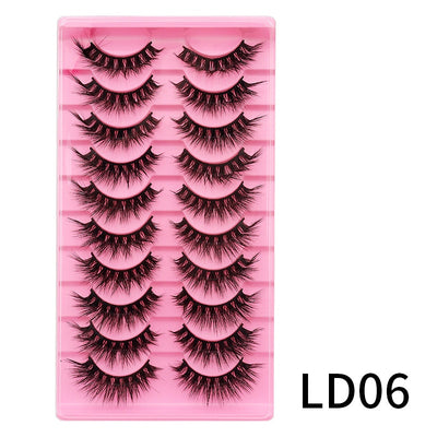 10 Pares de Pestañas Postizas Voluminosas con Rizo Natural - Image 23