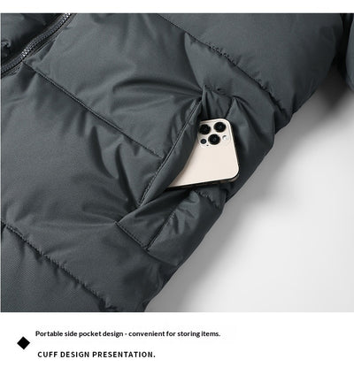 Chaqueta de Algodón Graphene para Hombre con Capucha Desmontable - Extra Gruesa y Moderna - Image 15