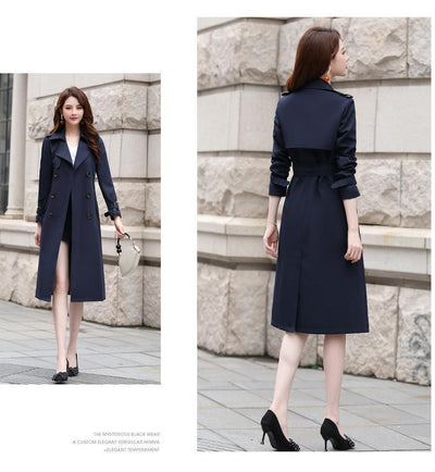 Abrigo Overknee con Efecto Drapeado Sedoso para Mujer - Image 8