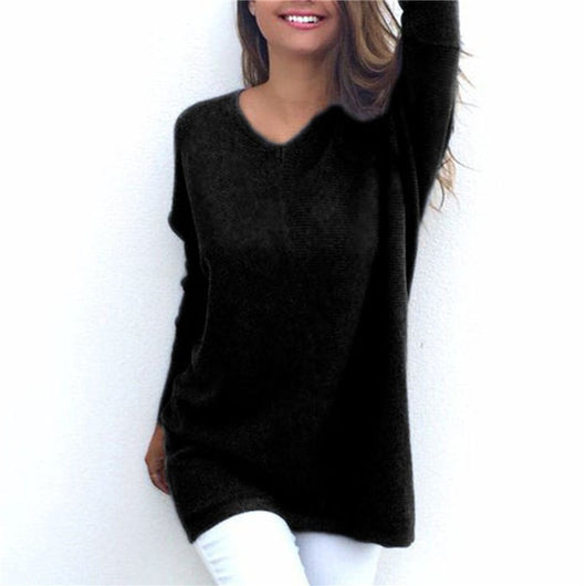 Suéter Fino Cuello V Manga Larga Mujer - Estilo Europeo y Americano - Image 13