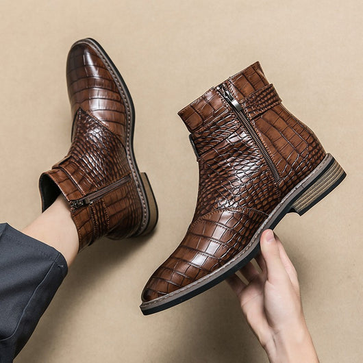 Zapatos de Cuero Puntiagudos Estilo Británico Casual - Image 2