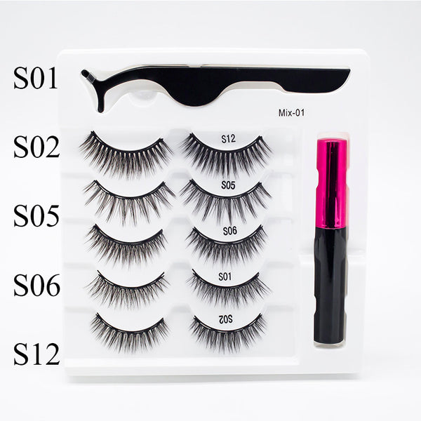 Set de 5 Pares de Pestañas Postizas Magnéticas Extra Gruesas