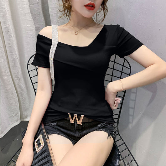 Playera Coreana Slim Fit de Manga Corta para Mujer - Verano - Image 16