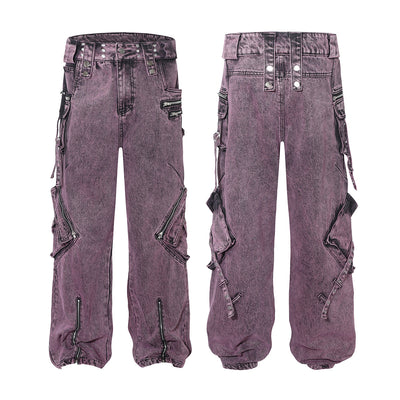 Pantalón Casual Recto con Múltiples Bolsillos y Cierre - Image 39