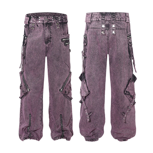 Pantalón Casual Recto con Múltiples Bolsillos y Cierre - Image 39