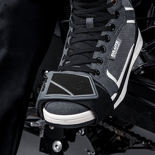 Zapato de Motociclista Antideslizante con Refuerzo de Goma Resistente