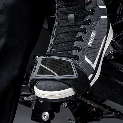 Zapato de Motociclista Antideslizante con Refuerzo de Goma Resistente