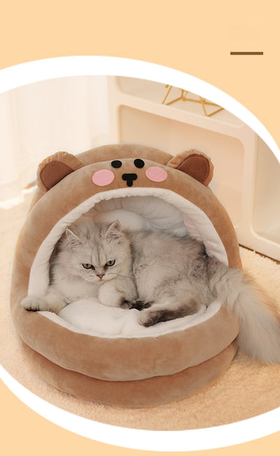 Cama Térmica Acogedora para Gatos y Perros Pequeños - Nido Cálido y Confortable - Image 9