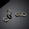 Juego de Anillos Articulados Chapados en Oro 18K Estilo Europeo