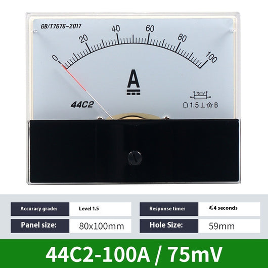 Amperímetro DC Analógico 44C2 - Medidor de Corriente de Precisión - Image 28