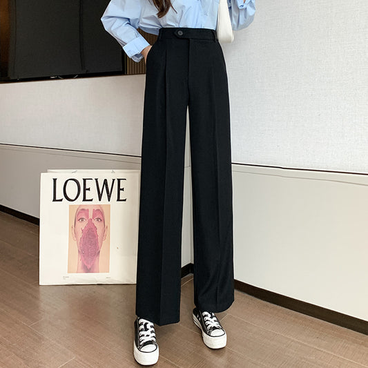 Traje de Otoño para Mujer con Pantalón Ancho Elegante