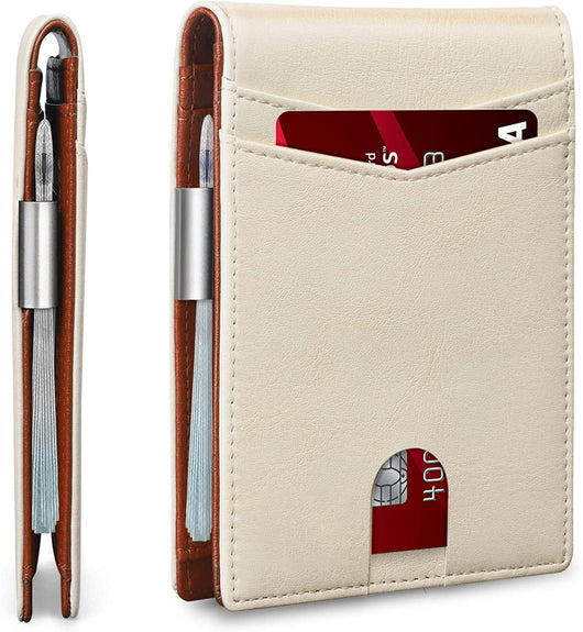 Billetera de Cuero PU con Múltiples Compartimentos y Protección Antirrobo - Image 9
