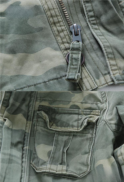 Chaqueta Militar Denim para Hombre - Abrigo de Trabajo Outdoor y Montaña - Image 15
