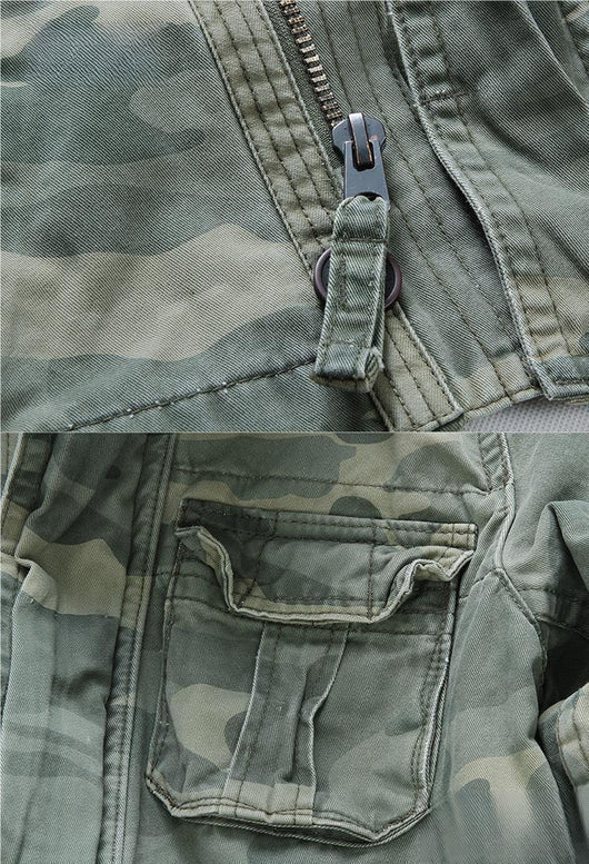 Chaqueta Militar Denim para Hombre - Abrigo de Trabajo Outdoor y Montaña - Image 15
