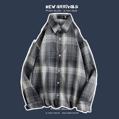 Abrigo Retro de Cuadros para Hombre - Estilo Suelto y Personalidad - Image 34